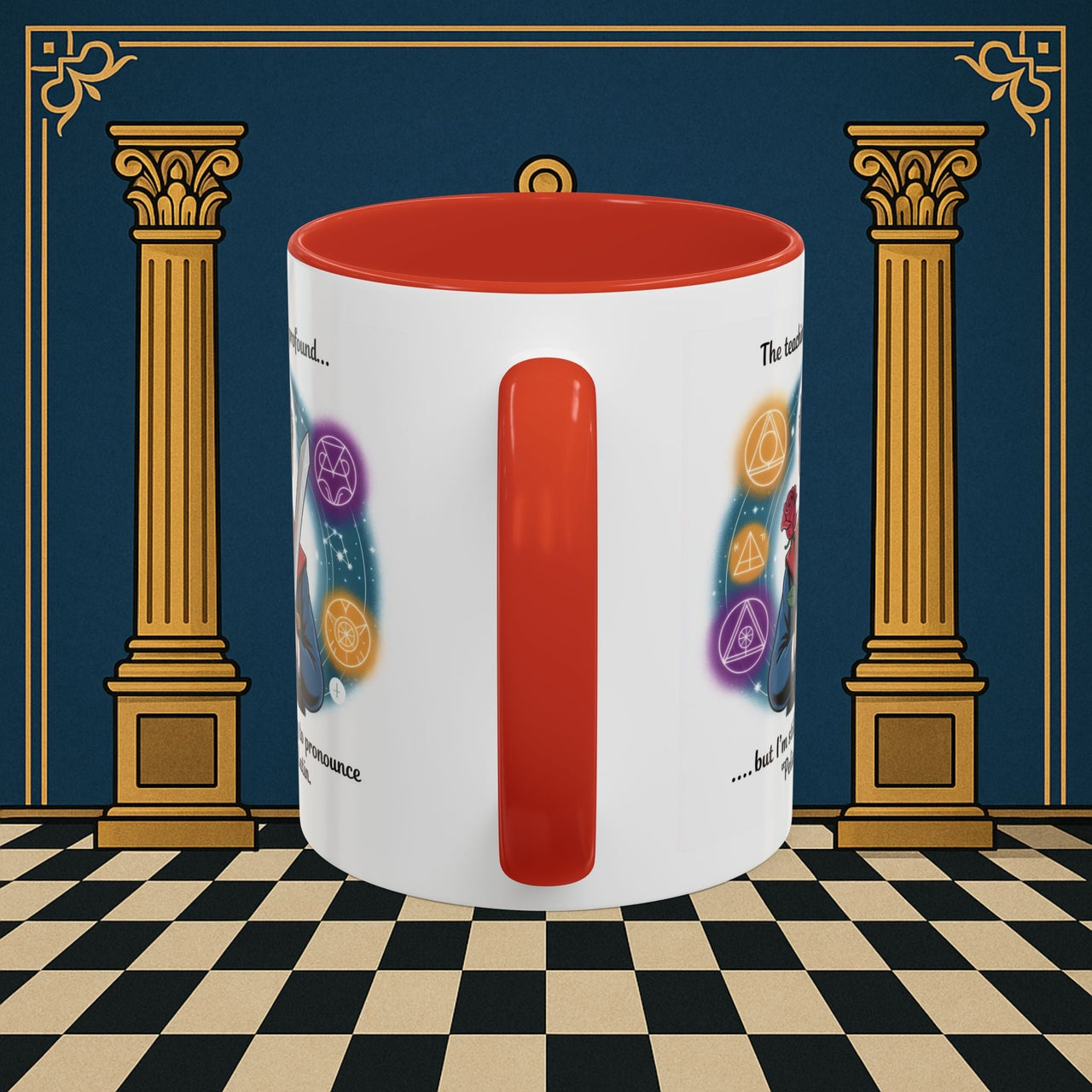 Premium Ready to Go Freemason Design | Mystical Linguistic Odyssey | Rose Croix - Masonic Mugs