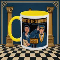 Premium Ready to Go Freemason Design Ready to Go | Accent Coloured 11oz Mug | Ceremonial Protocol | Director of Ceremonies - Masonic Mugs
