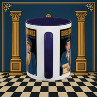 Premium Ready to Go Freemason Design Ready to Go | Accent Coloured 11oz Mug | Ceremonial Protocol | Director of Ceremonies - Masonic Mugs