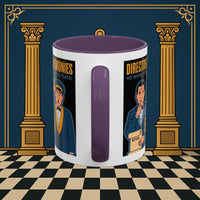 Premium Ready to Go Freemason Design Ready to Go | Accent Coloured 11oz Mug | Ceremonial Protocol | Director of Ceremonies - Masonic Mugs