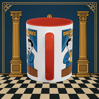 Premium Ready to Go Freemason Design Ready to Go | Accent Coloured 11oz Mug | Toasting Protocol | Director of Ceremonies - Masonic Mugs