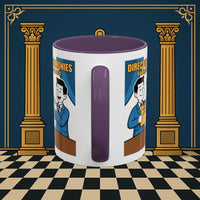 Premium Ready to Go Freemason Design Ready to Go | Accent Coloured 11oz Mug | Toasting Protocol | Director of Ceremonies - Masonic Mugs