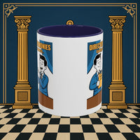 Premium Ready to Go Freemason Design Ready to Go | Accent Coloured 11oz Mug | Toasting Protocol | Director of Ceremonies - Masonic Mugs