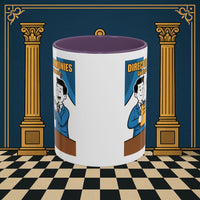 Premium Ready to Go Freemason Design Ready to Go | Accent Coloured 11oz Mug | Toasting Protocol | Director of Ceremonies - Masonic Mugs