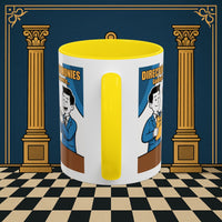 Premium Ready to Go Freemason Design Ready to Go | Accent Coloured 11oz Mug | Toasting Protocol | Director of Ceremonies - Masonic Mugs