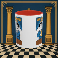 Premium Ready to Go Freemason Design Ready to Go | Accent Coloured 11oz Mug | Toasting Protocol | Director of Ceremonies - Masonic Mugs