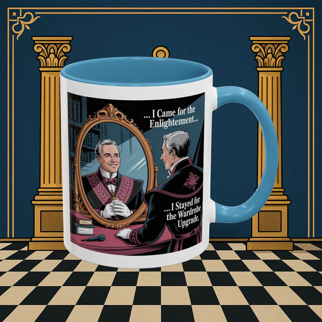 Premium Ready to Go Freemason Design | Reflections of Self | Royal Arch - Masonic Mugs