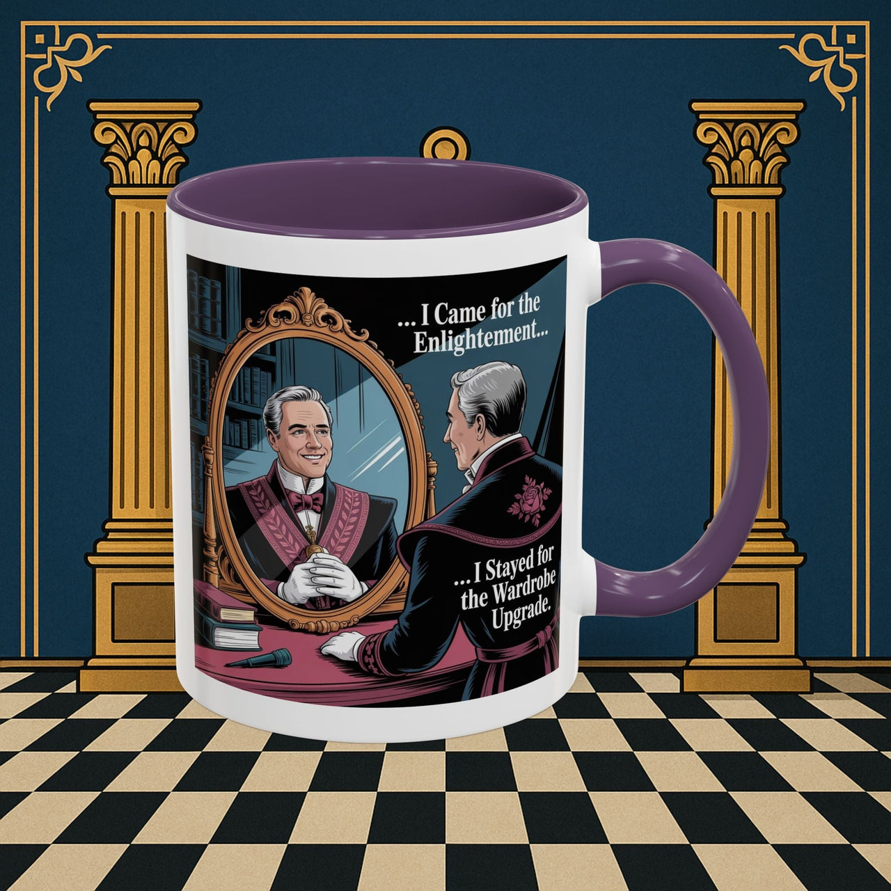 Premium Ready to Go Freemason Design | Reflections of Self | Royal Arch - Masonic Mugs