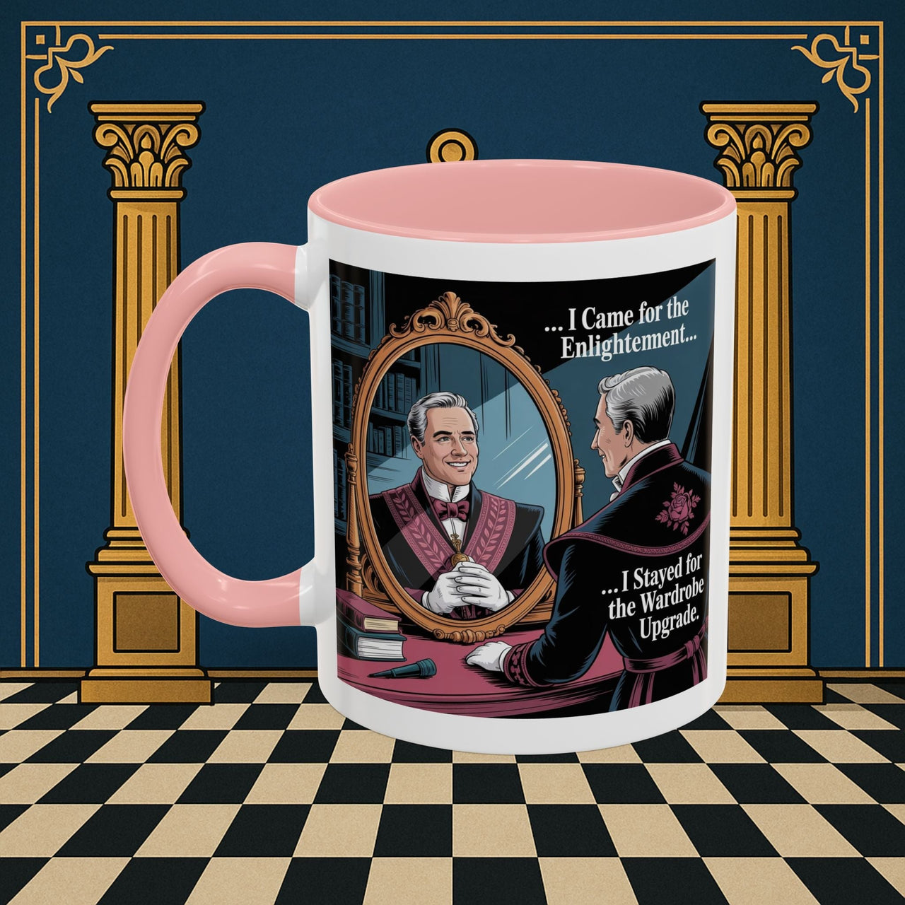 Premium Ready to Go Freemason Design | Reflections of Self | Royal Arch - Masonic Mugs
