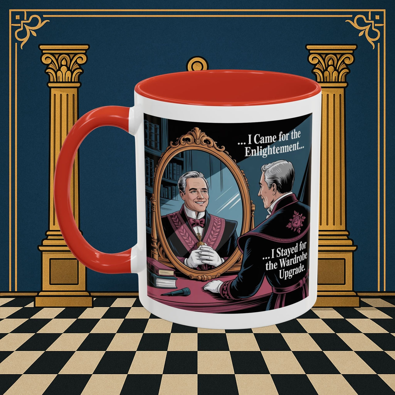 Premium Ready to Go Freemason Design | Reflections of Self | Royal Arch - Masonic Mugs