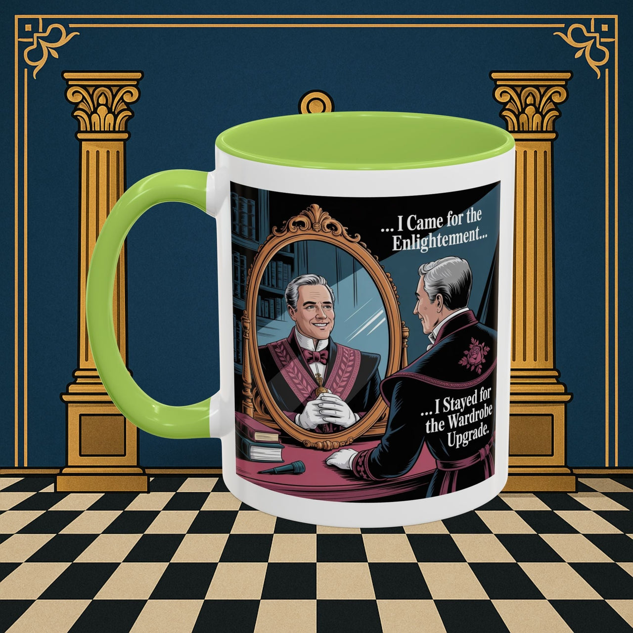 Premium Ready to Go Freemason Design | Reflections of Self | Royal Arch - Masonic Mugs