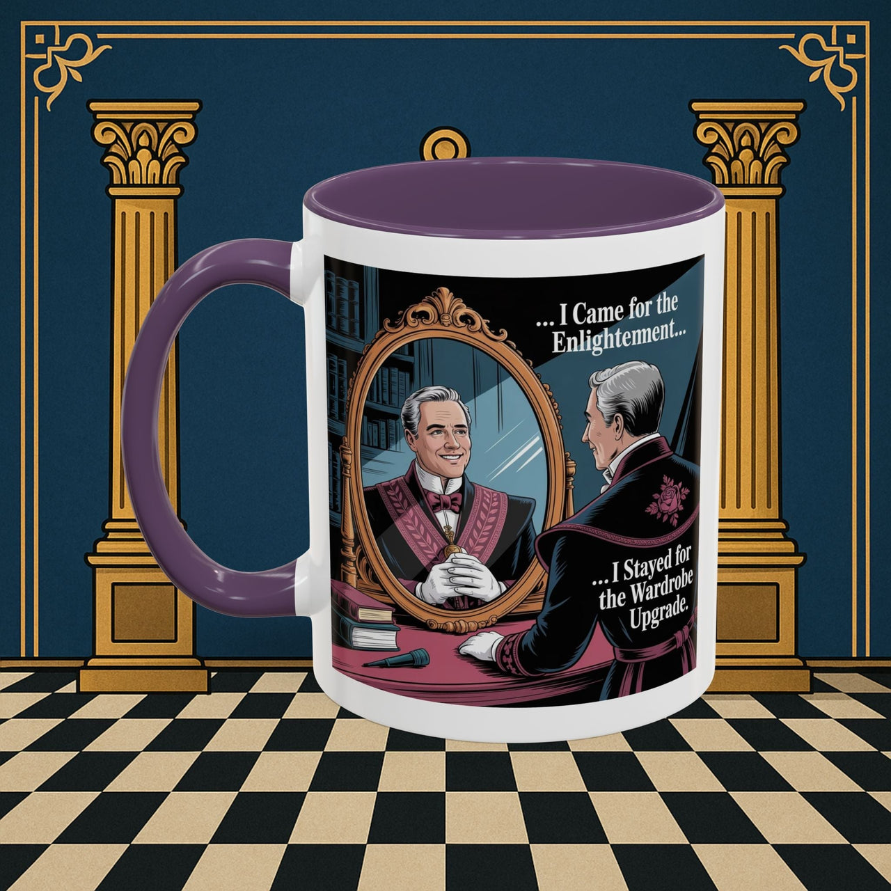 Premium Ready to Go Freemason Design | Reflections of Self | Royal Arch - Masonic Mugs