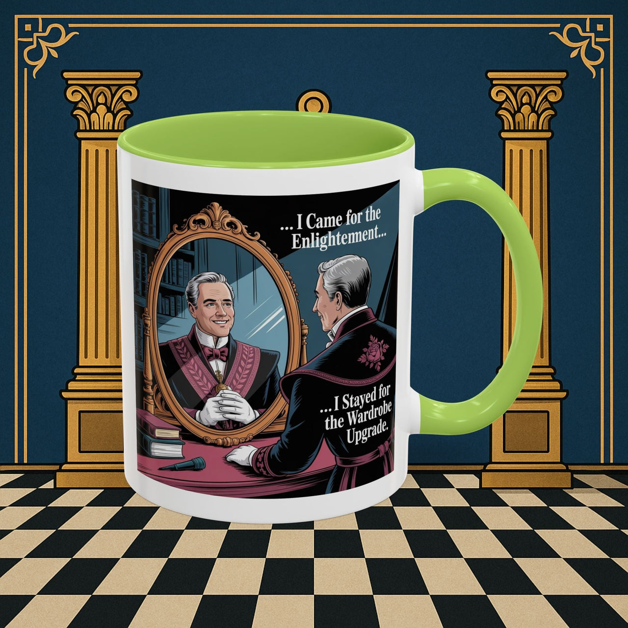 Premium Ready to Go Freemason Design | Reflections of Self | Royal Arch - Masonic Mugs