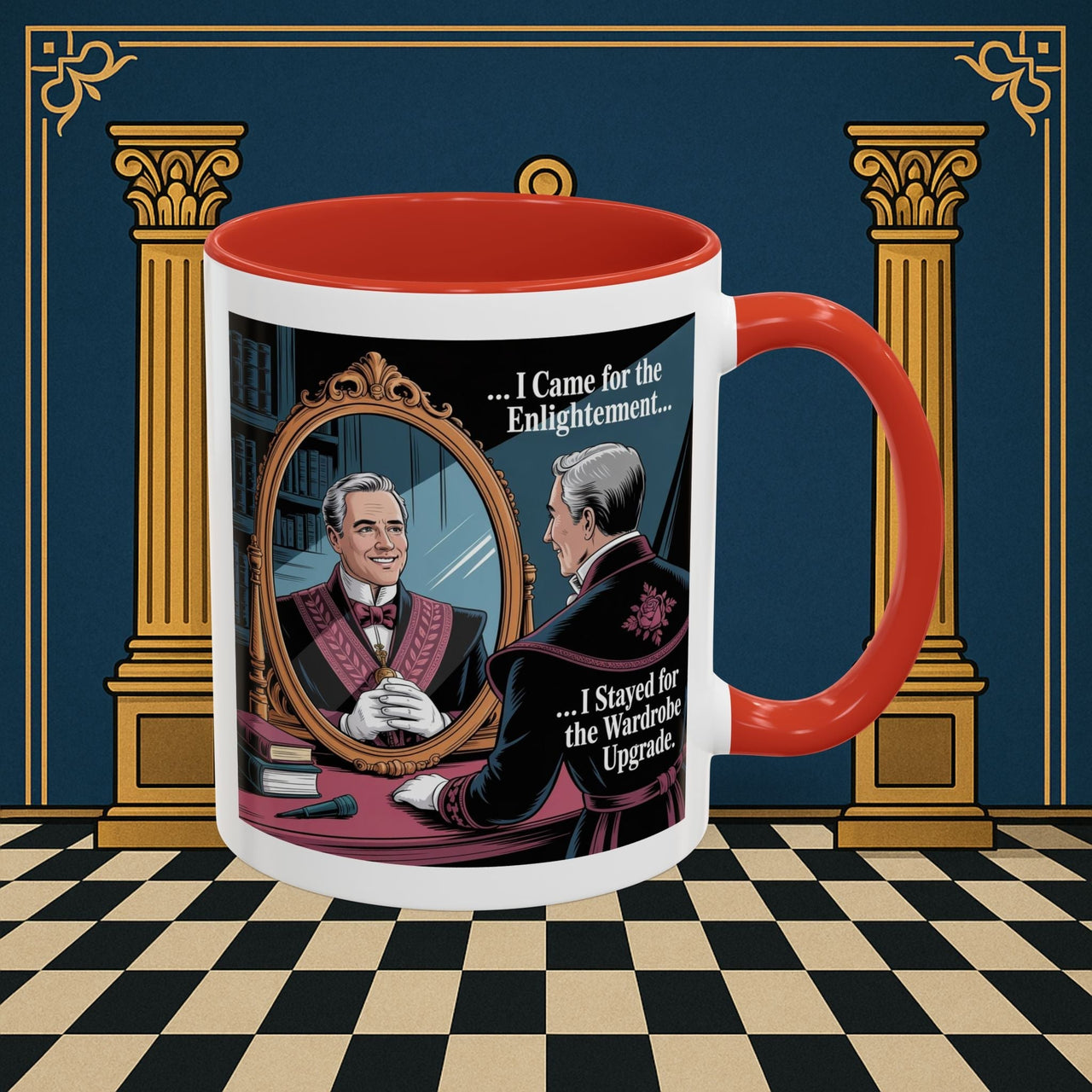 Premium Ready to Go Freemason Design | Reflections of Self | Royal Arch - Masonic Mugs