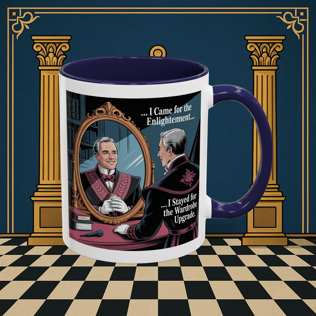 Premium Ready to Go Freemason Design | Reflections of Self | Royal Arch - Masonic Mugs