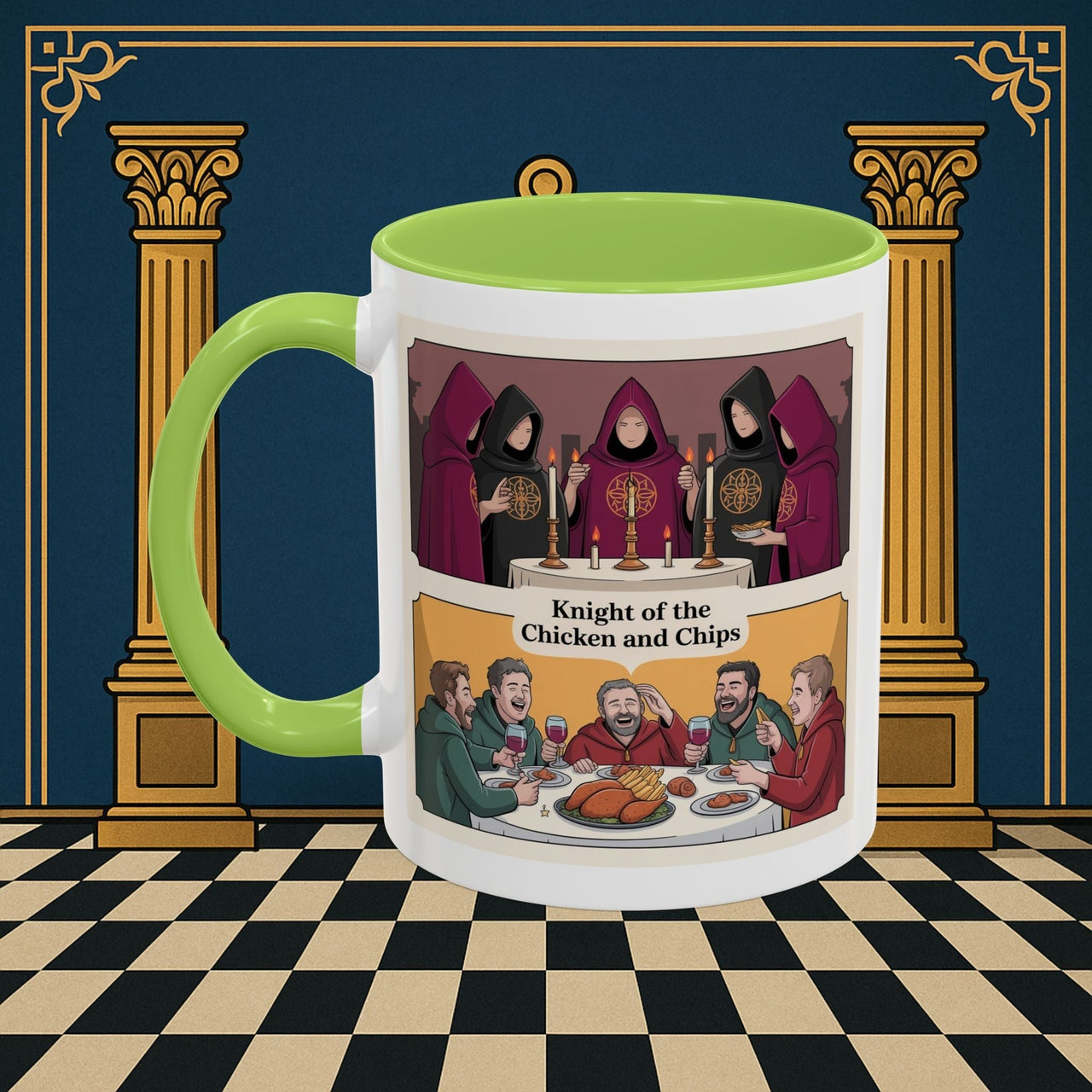 Premium Ready to Go Freemason Design | Secret Feast | Rose Croix - Masonic Mugs
