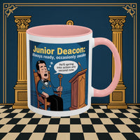 Premium Ready to Go Freemason Design | Sleepy Sentinel of the Lodge: Junior Deacon - Masonic Mugs