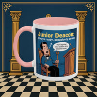 Premium Ready to Go Freemason Design | Sleepy Sentinel of the Lodge: Junior Deacon - Masonic Mugs