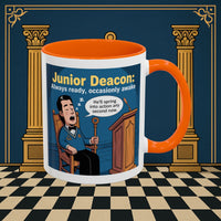 Premium Ready to Go Freemason Design | Sleepy Sentinel of the Lodge: Junior Deacon - Masonic Mugs
