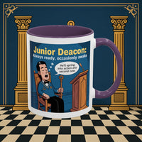 Premium Ready to Go Freemason Design | Sleepy Sentinel of the Lodge: Junior Deacon - Masonic Mugs
