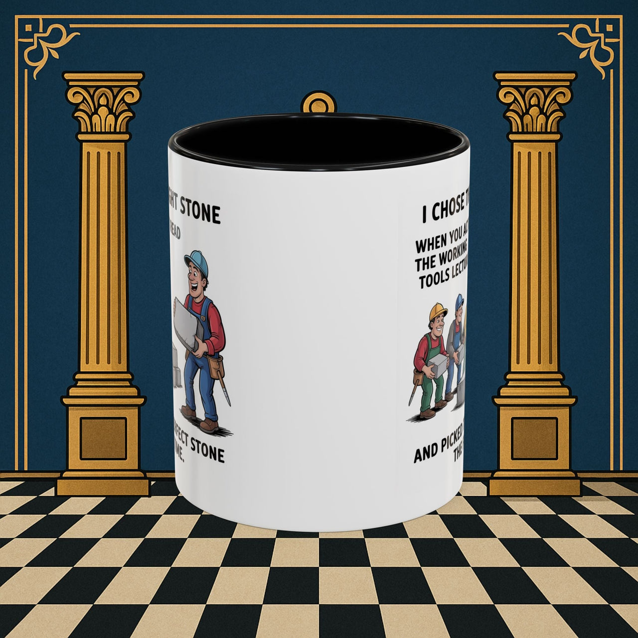Premium Ready to Go Freemason Design | Stone Selection Strategy | Mark Masonry - Masonic Mugs