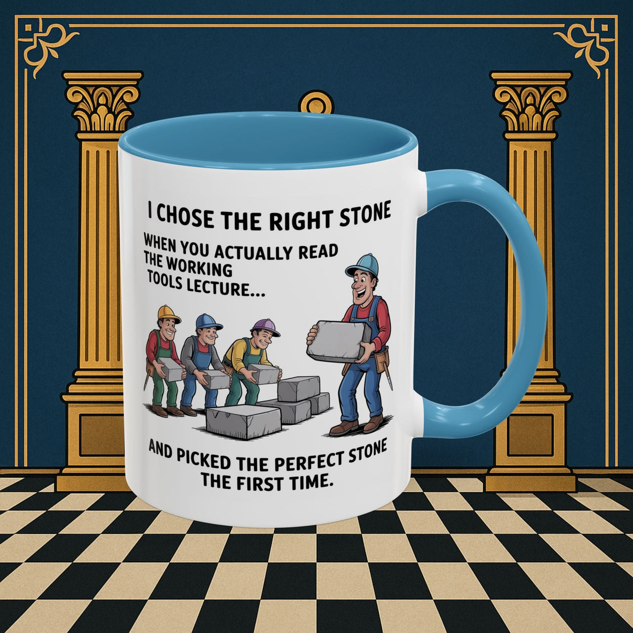 Premium Ready to Go Freemason Design | Stone Selection Strategy | Mark Masonry - Masonic Mugs