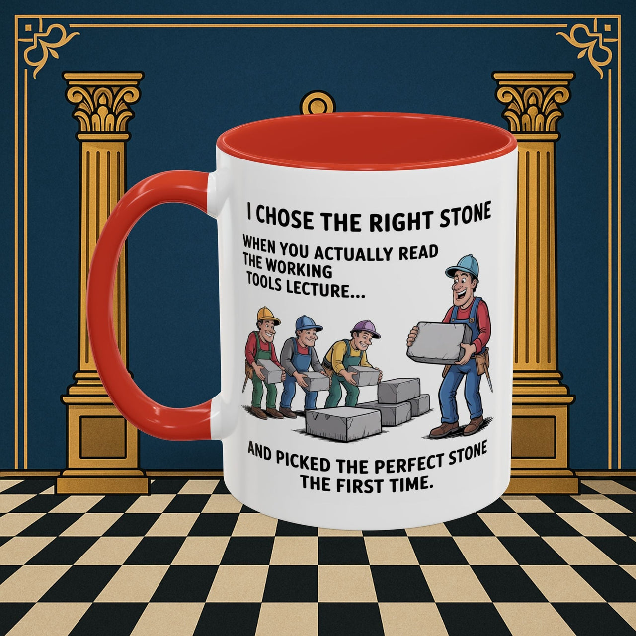 Premium Ready to Go Freemason Design | Stone Selection Strategy | Mark Masonry - Masonic Mugs