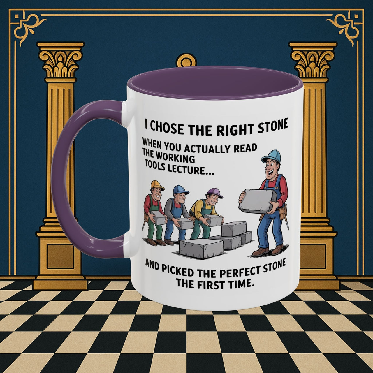 Premium Ready to Go Freemason Design | Stone Selection Strategy | Mark Masonry - Masonic Mugs