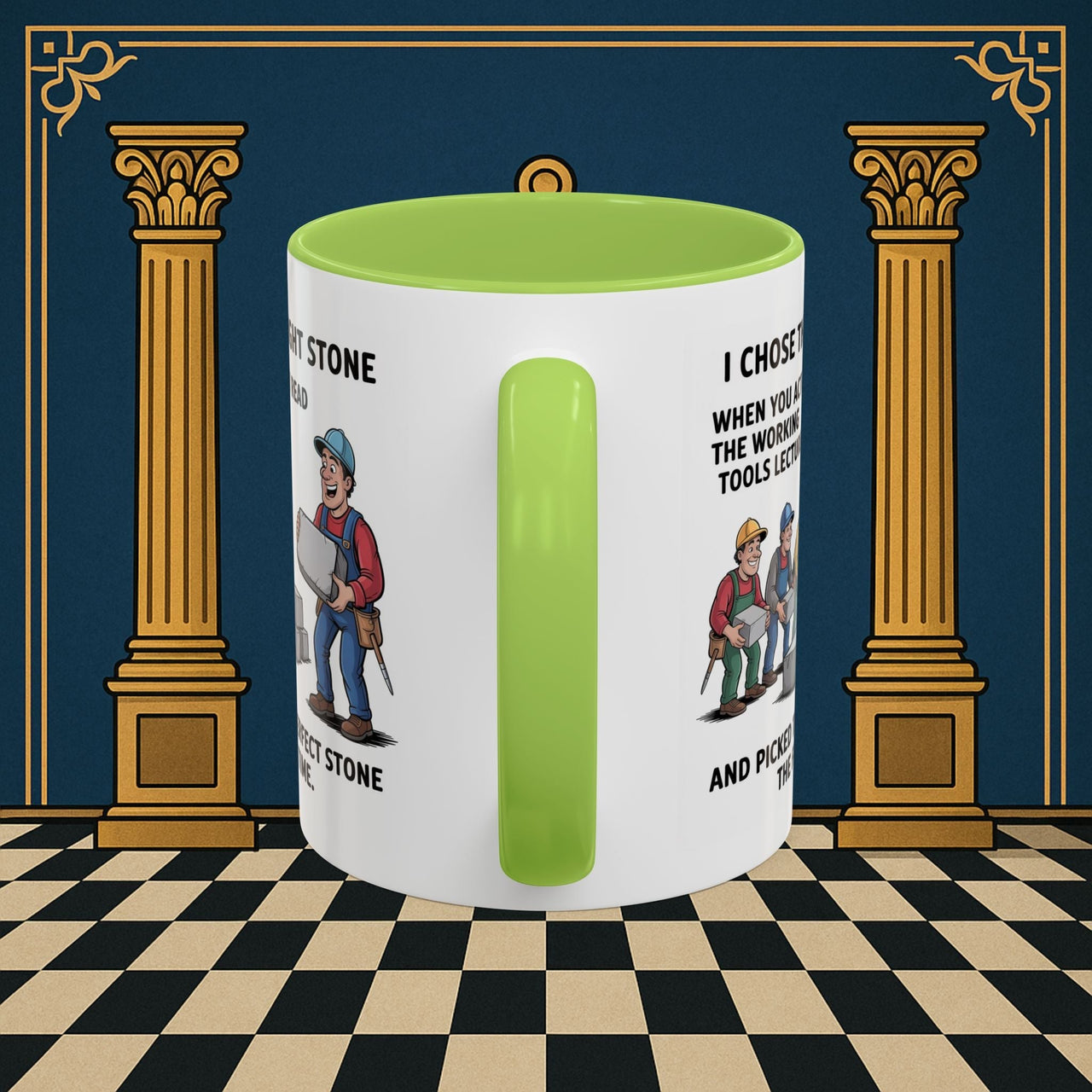 Premium Ready to Go Freemason Design | Stone Selection Strategy | Mark Masonry - Masonic Mugs