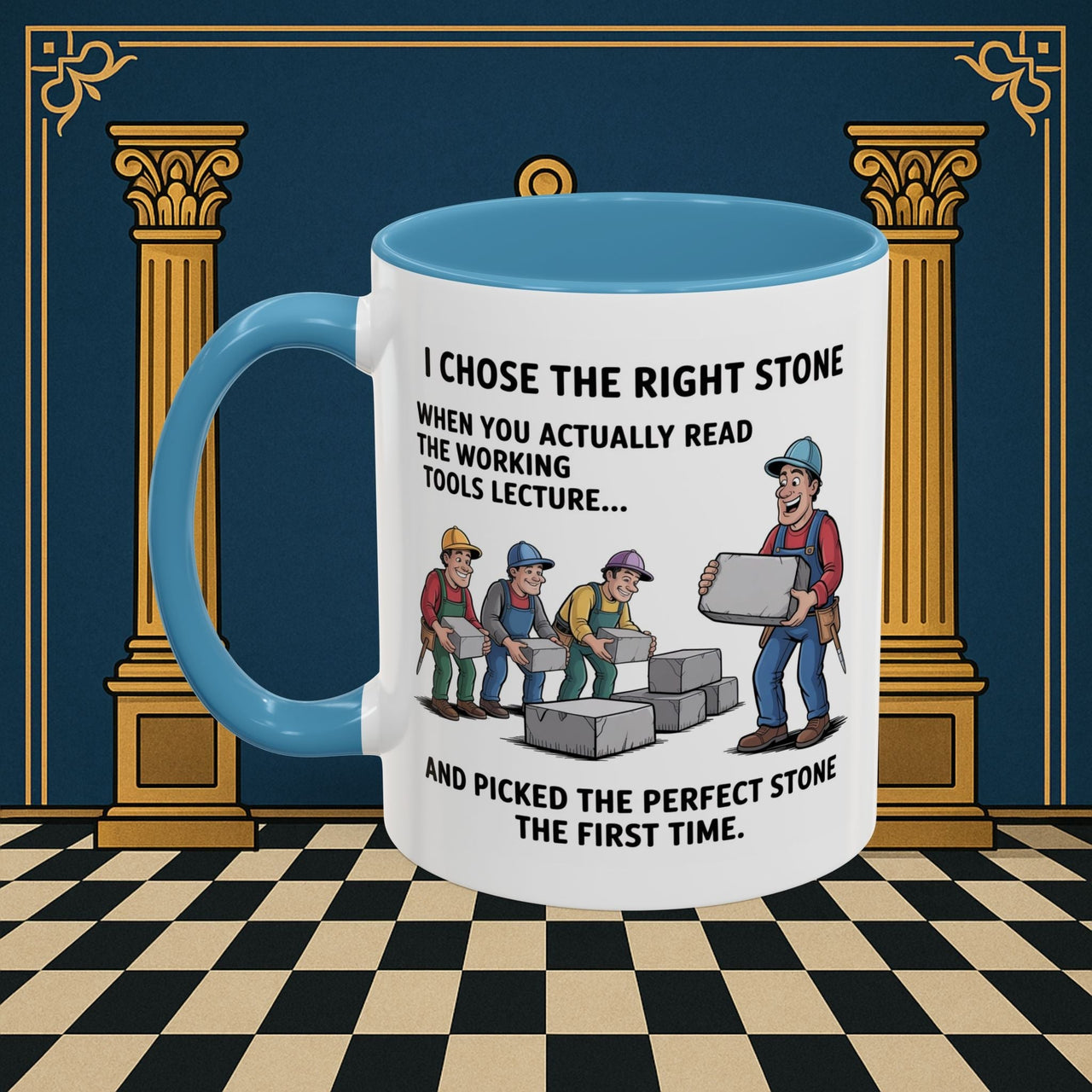 Premium Ready to Go Freemason Design | Stone Selection Strategy | Mark Masonry - Masonic Mugs