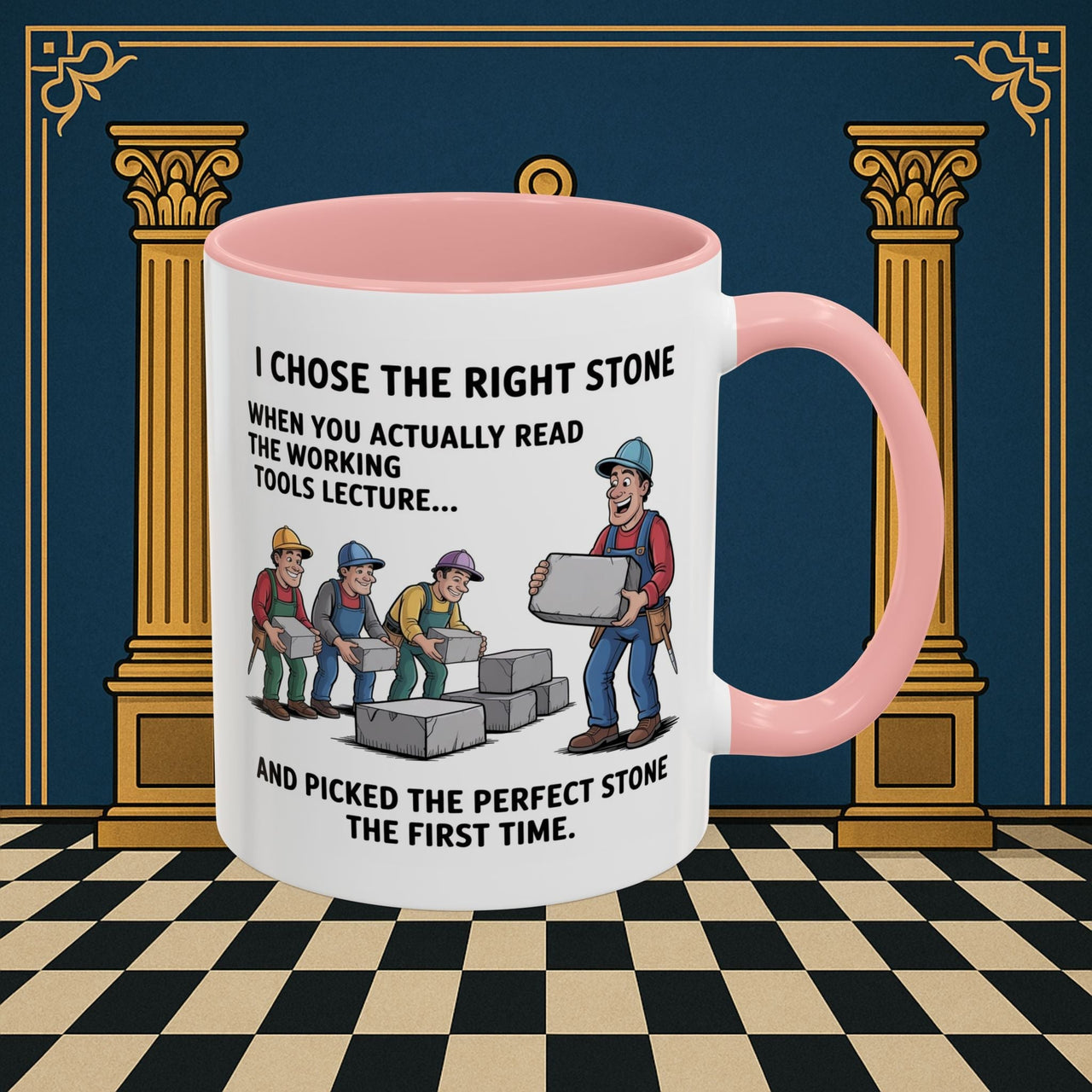 Premium Ready to Go Freemason Design | Stone Selection Strategy | Mark Masonry - Masonic Mugs