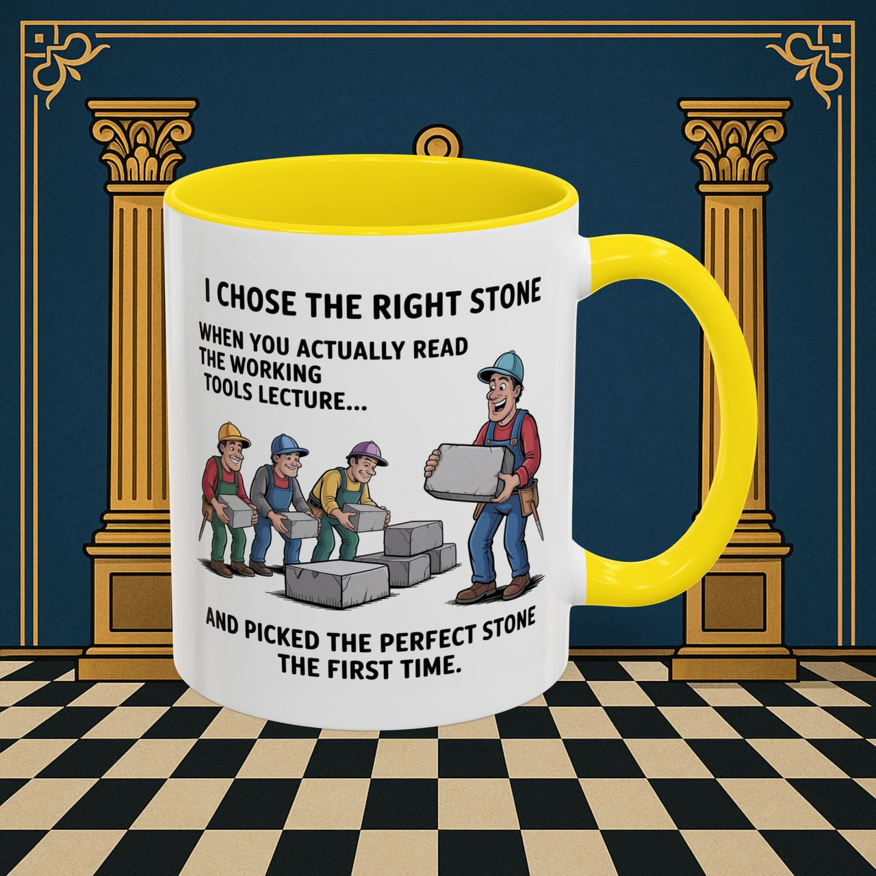 Premium Ready to Go Freemason Design | Stone Selection Strategy | Mark Masonry - Masonic Mugs