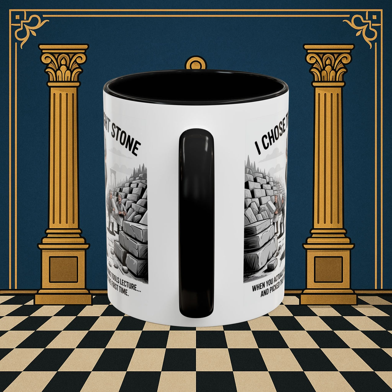 Premium Ready to Go Freemason Design | Stone Selection Success | Mark Masonry - Masonic Mugs