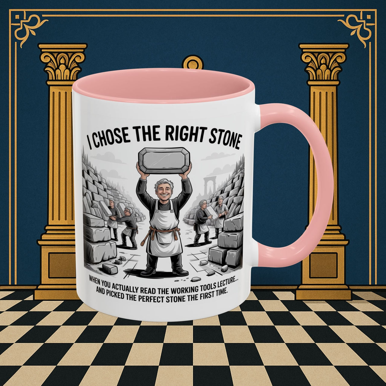 Premium Ready to Go Freemason Design | Stone Selection Success | Mark Masonry - Masonic Mugs