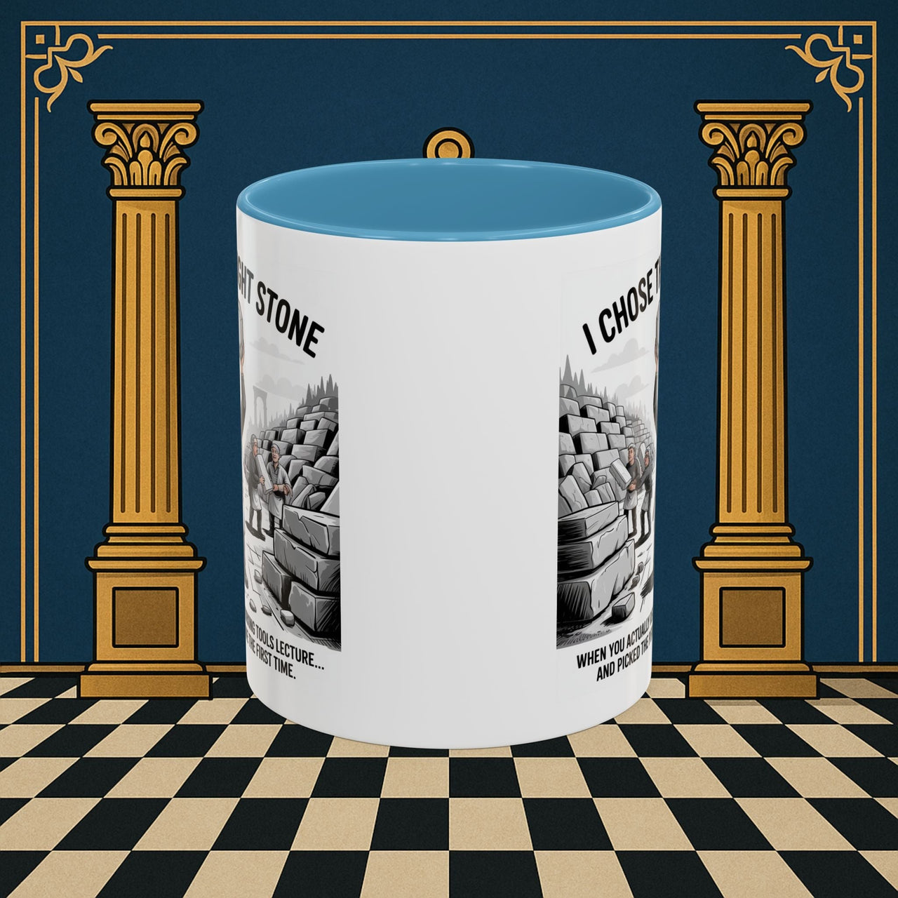 Premium Ready to Go Freemason Design | Stone Selection Success | Mark Masonry - Masonic Mugs