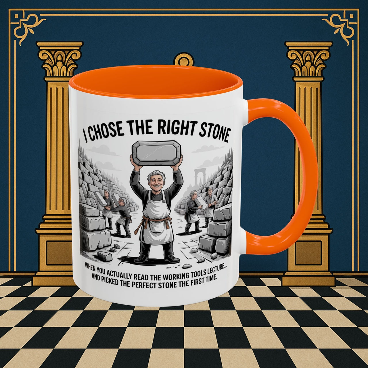 Premium Ready to Go Freemason Design | Stone Selection Success | Mark Masonry - Masonic Mugs