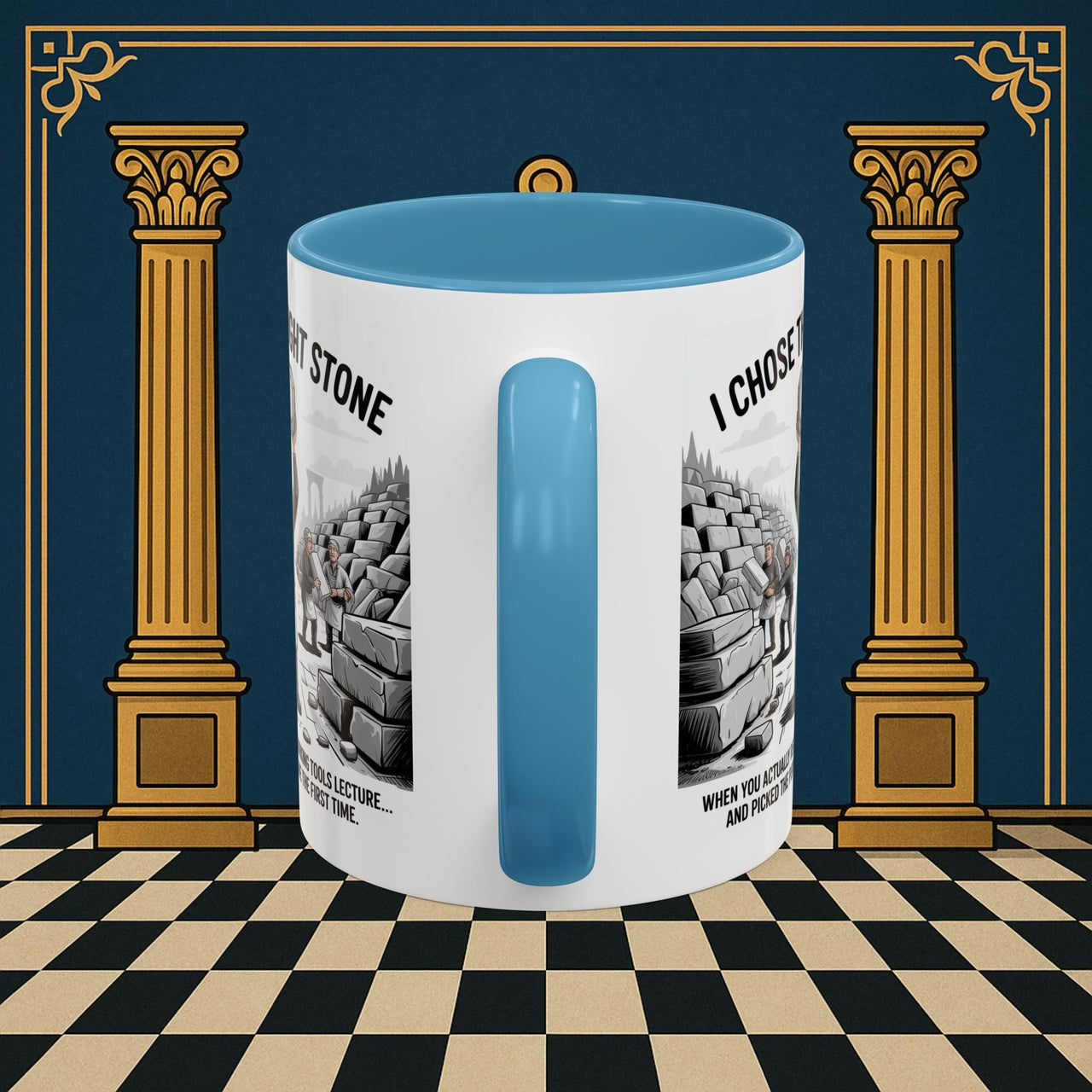 Premium Ready to Go Freemason Design | Stone Selection Success | Mark Masonry - Masonic Mugs
