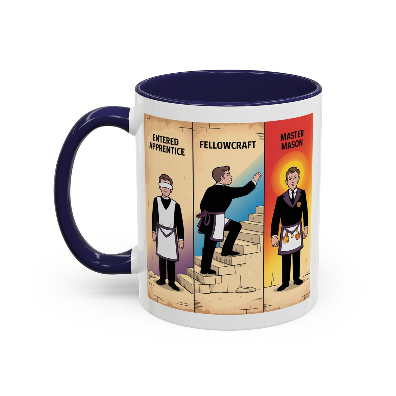 Premium Ready to Go Freemason Design | The Third Degree | Master Mason | Progression - Masonic Mugs