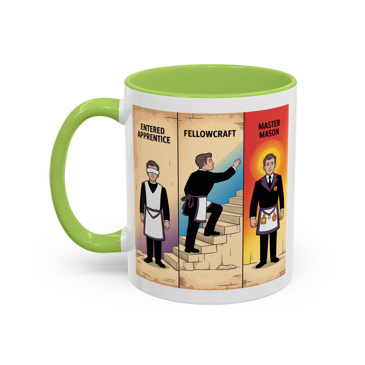 Premium Ready to Go Freemason Design | The Third Degree | Master Mason | Progression - Masonic Mugs