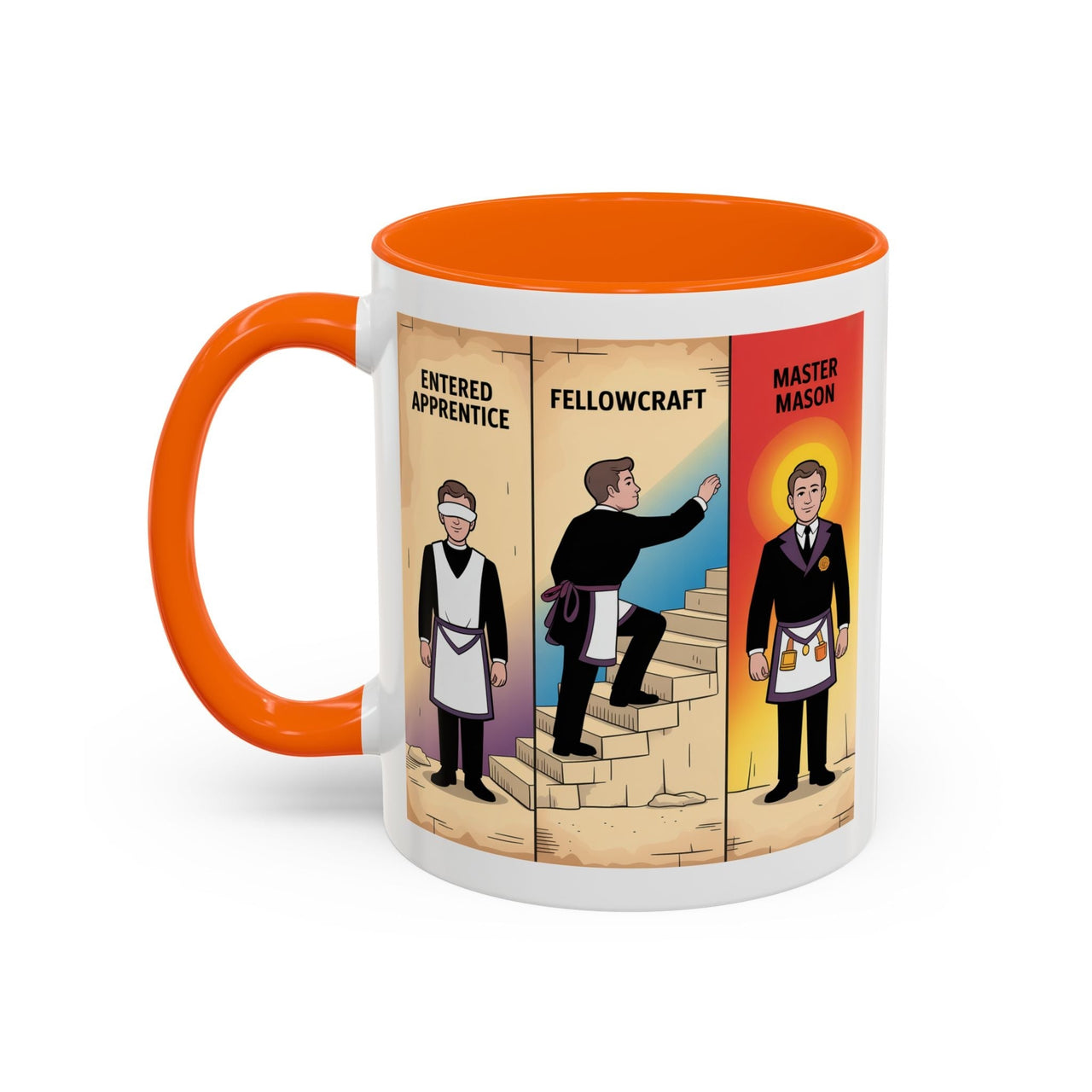 Premium Ready to Go Freemason Design | The Third Degree | Master Mason | Progression - Masonic Mugs