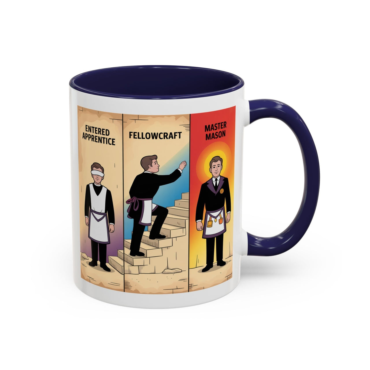 Premium Ready to Go Freemason Design | The Third Degree | Master Mason | Progression - Masonic Mugs