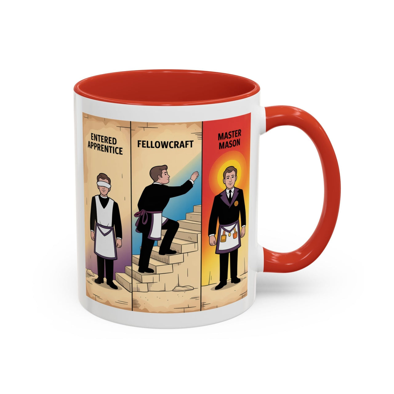 Premium Ready to Go Freemason Design | The Third Degree | Master Mason | Progression - Masonic Mugs