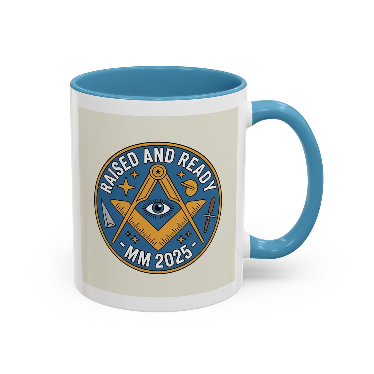 Premium Ready to Go Freemason Design | The Third Degree | Master Mason | Raised and Ready 2025 - Masonic Mugs