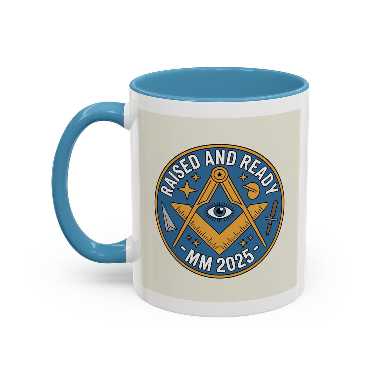 Premium Ready to Go Freemason Design | The Third Degree | Master Mason | Raised and Ready 2025 - Masonic Mugs