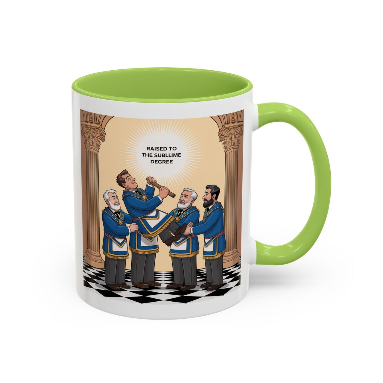 Premium Ready to Go Freemason Design | The Third Degree | Master Mason | Raised to the Sublime Degree - Masonic Mugs
