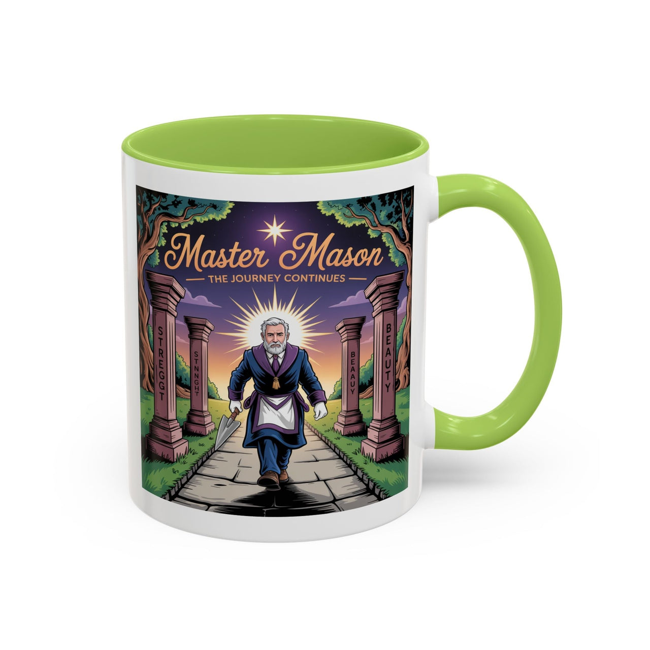 Premium Ready to Go Freemason Design | The Third Degree | Master Mason | The Journey Continues - Masonic Mugs