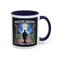 Premium Ready to Go Freemason Design | The Third Degree | Master Mason | The Journey Continues - Masonic Mugs