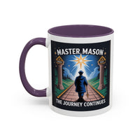 Premium Ready to Go Freemason Design | The Third Degree | Master Mason | The Journey Continues - Masonic Mugs