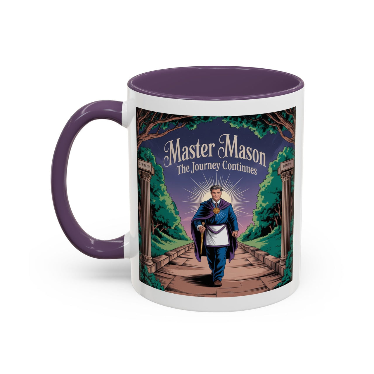 Premium Ready to Go Freemason Design | The Third Degree | Master Mason | The Journey Continues - Masonic Mugs