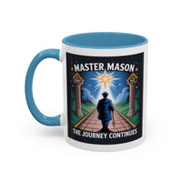 Premium Ready to Go Freemason Design | The Third Degree | Master Mason | The Journey Continues - Masonic Mugs